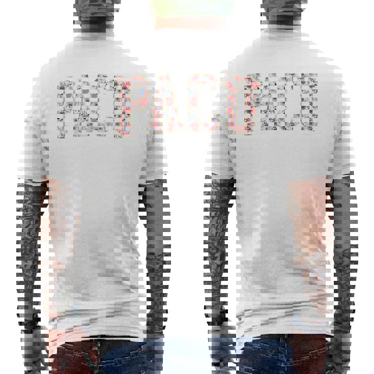 フローラルpacu看護師が周術期看護師で目覚める 長袖tシャツ メンズTシャツ バックプリント