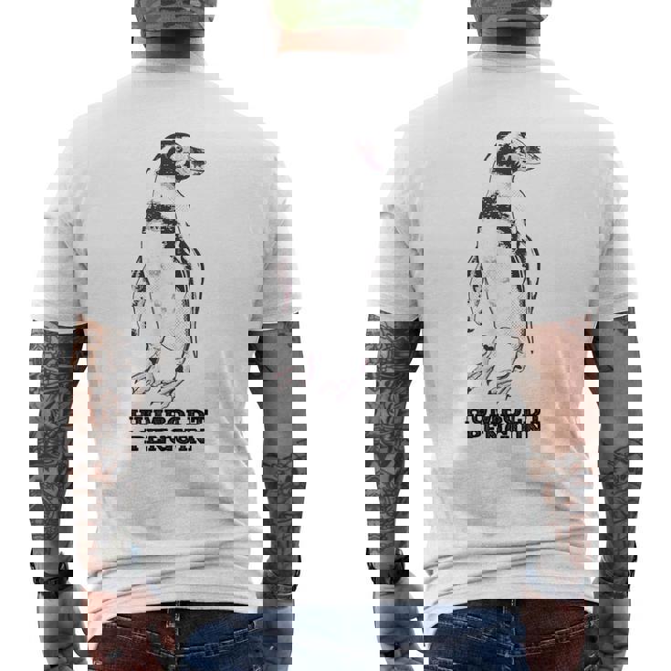 フンボルトペンギン メンズTシャツ バックプリント