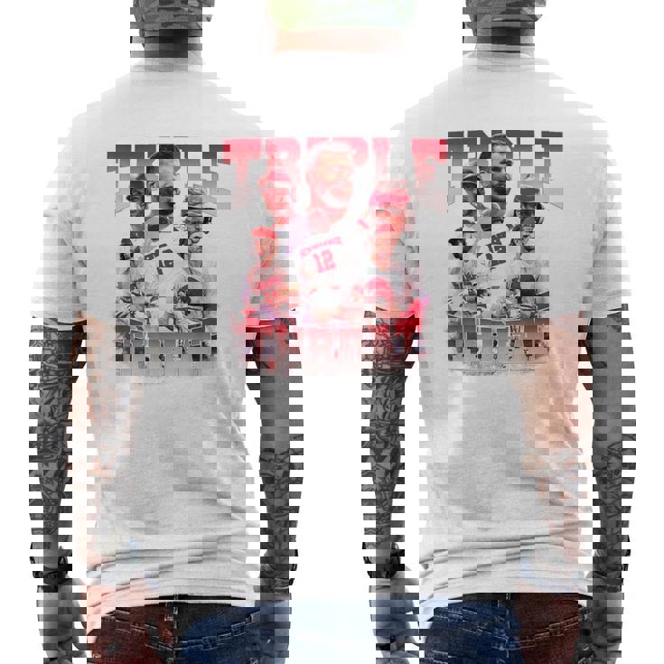 ブライス・ハーパー、カイル・シュワーバー&トレア・ターナー メンズTシャツ バックプリント