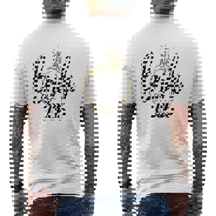 ブライダルシャワー フューチャー Mrs Wedding 2025 Bride メンズTシャツ バックプリント