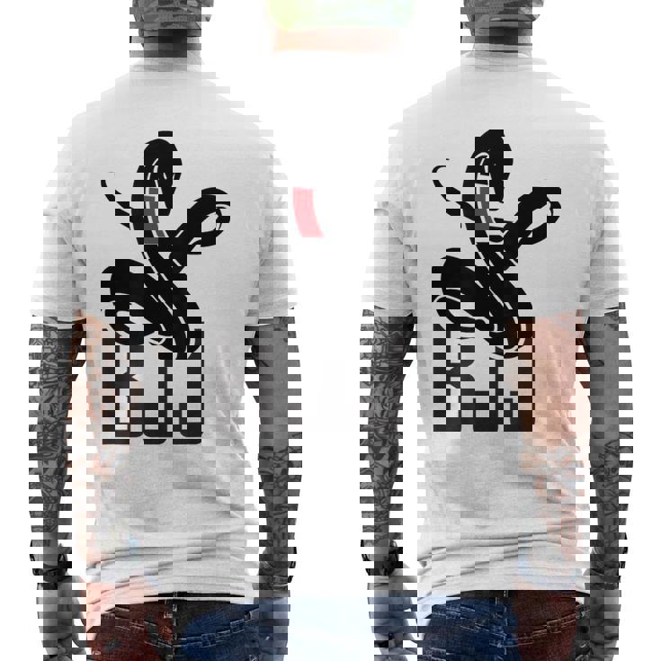 ブラジリアン柔術マンバ蛇 Bjjブラックベルト メンズTシャツ バックプリント