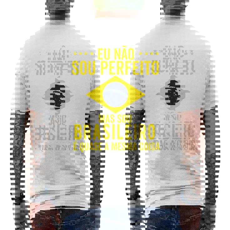 ブラジル国旗 ブラジル メンズ レディース キッズ グリーン ポルトガル語 メンズTシャツ バックプリント