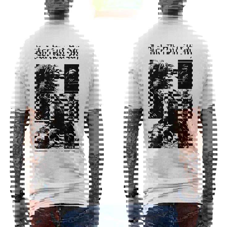 ブラックメタル ナマケモノ 笑える 邪悪 フェス バンド コンサート Metalloth Music メンズTシャツ バックプリント