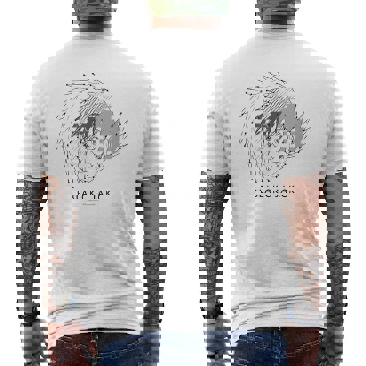 ブラック・ジャック 幾何学 （ブラック・ジャック） Ctezuka Productions メンズTシャツ バックプリント