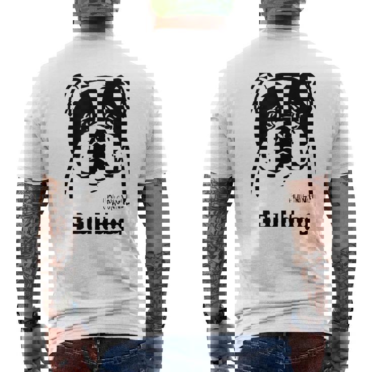 ブルドッグ メンズTシャツ バックプリント