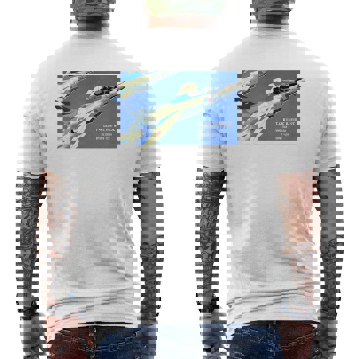 ブルーインパルス Photo-Like Illustration（カラー） メンズTシャツ バックプリント