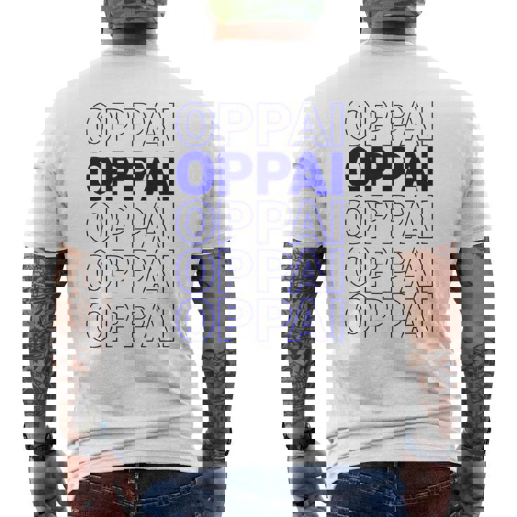 ブルーオッパイの言葉 面白いアニメ漫画 メンズTシャツ バックプリント