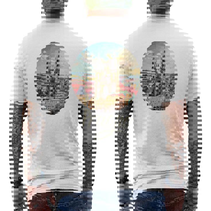 プラハ チェコ共和国 お土産 プラハ 長袖tシャツ メンズTシャツ バックプリント