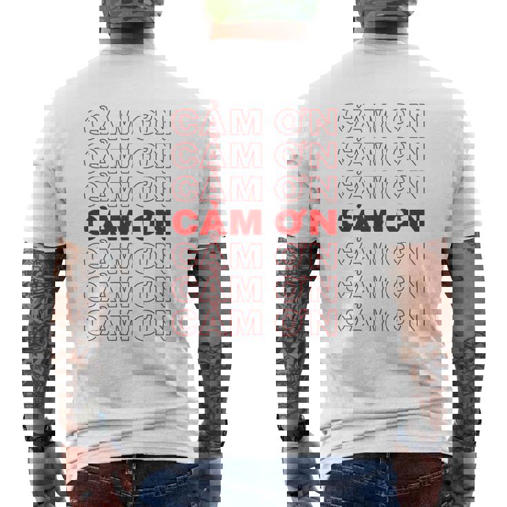 ベトナム語ありがとうベトナム メンズTシャツ バックプリント