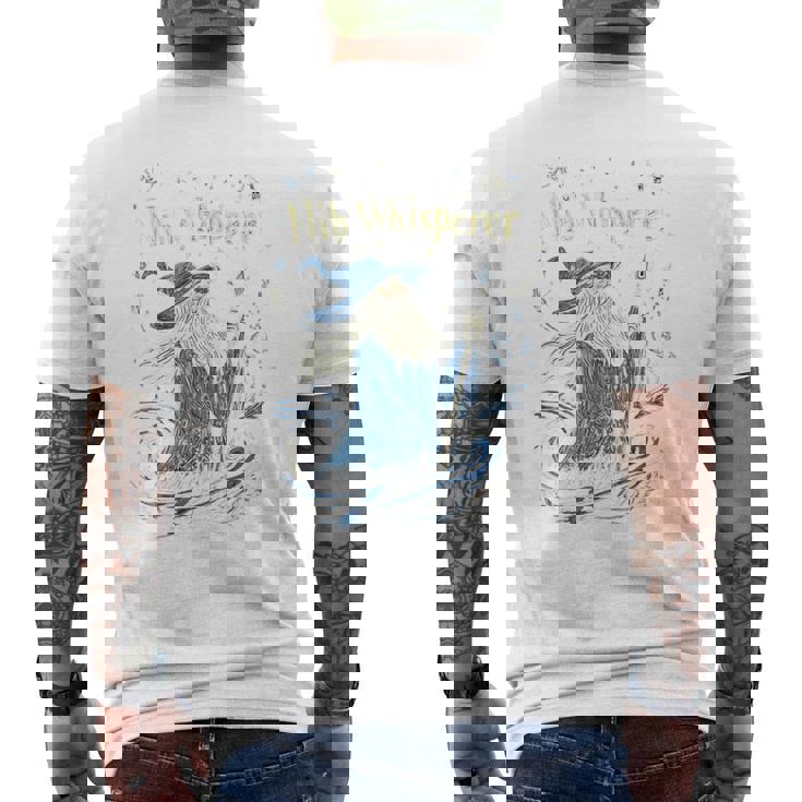 ペン先 ウィスパラー デザイン 面白い 魔法使い インク 描画 美学 長袖tシャツ メンズTシャツ バックプリント