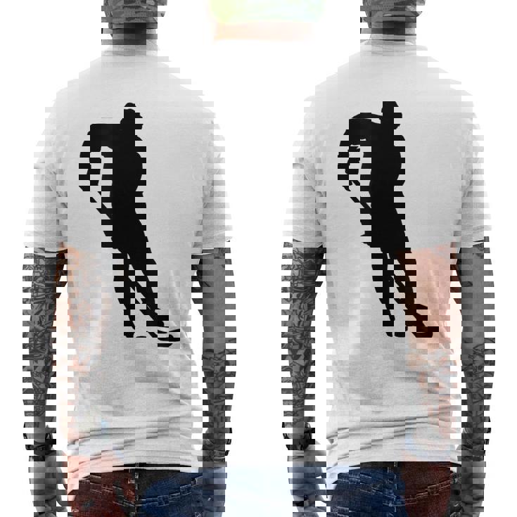 ホッケー選手 メンズTシャツ バックプリント