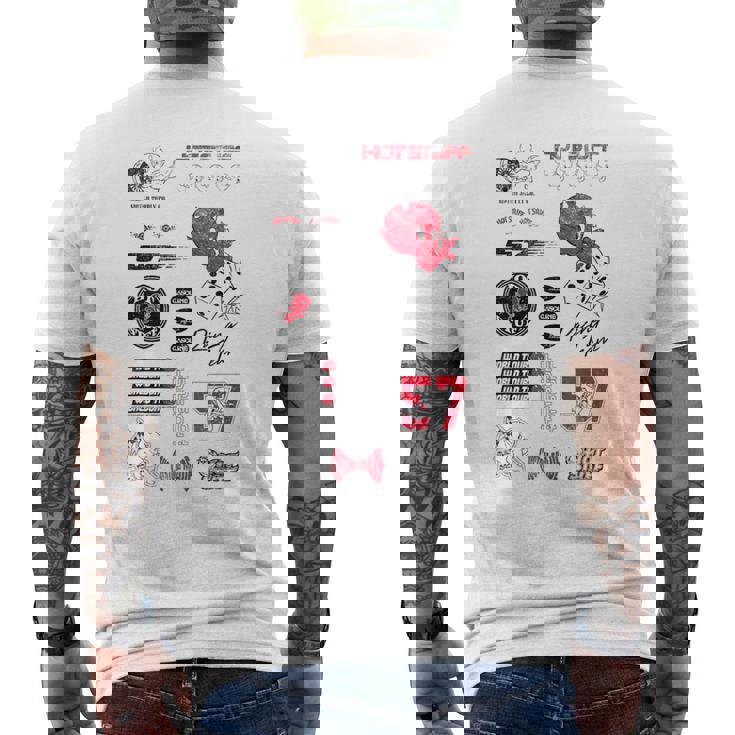 ホット・スタッフ・レーシング・チーム メンズTシャツ バックプリント