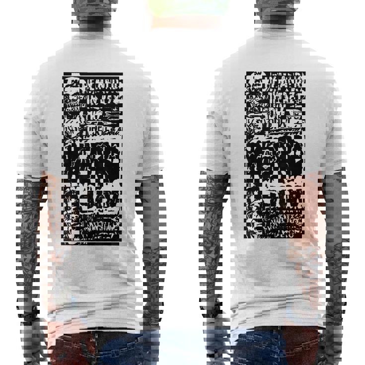 ホラー映画 モンスター ヴィンテージ ハロウィン フランケンシュタイン メンズTシャツ バックプリント