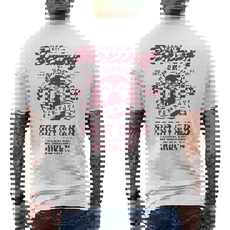 ボクシングクラシックヘビー級ファイトクラブ名門アカデミーボクシング メンズTシャツ バックプリント