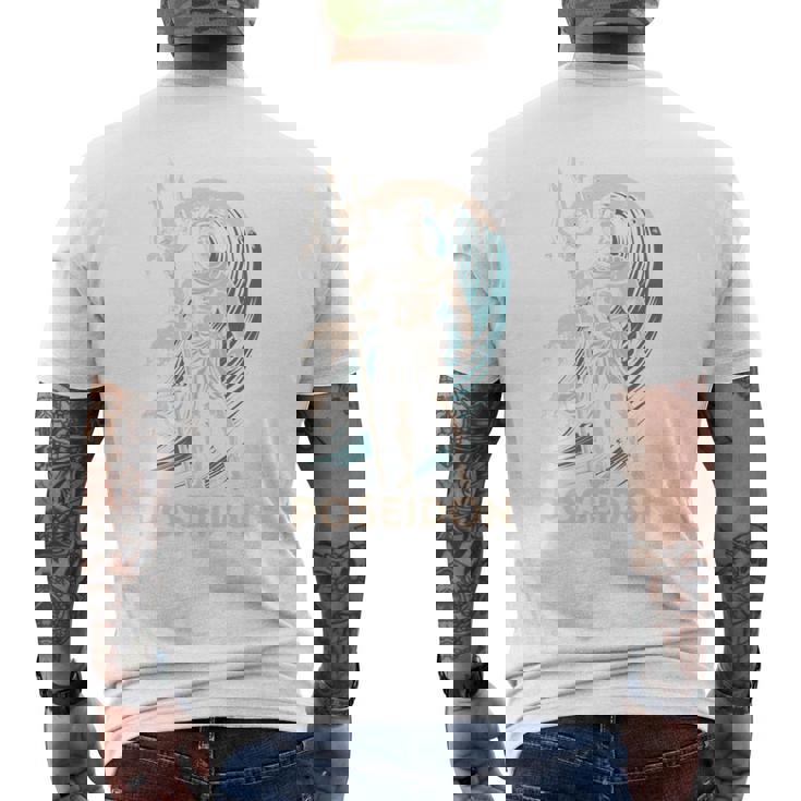 ポセイドン 長袖tシャツ メンズTシャツ バックプリント