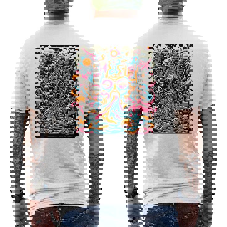 ポップシュールレアリズムローブロウアート 長袖tシャツ メンズTシャツ バックプリント