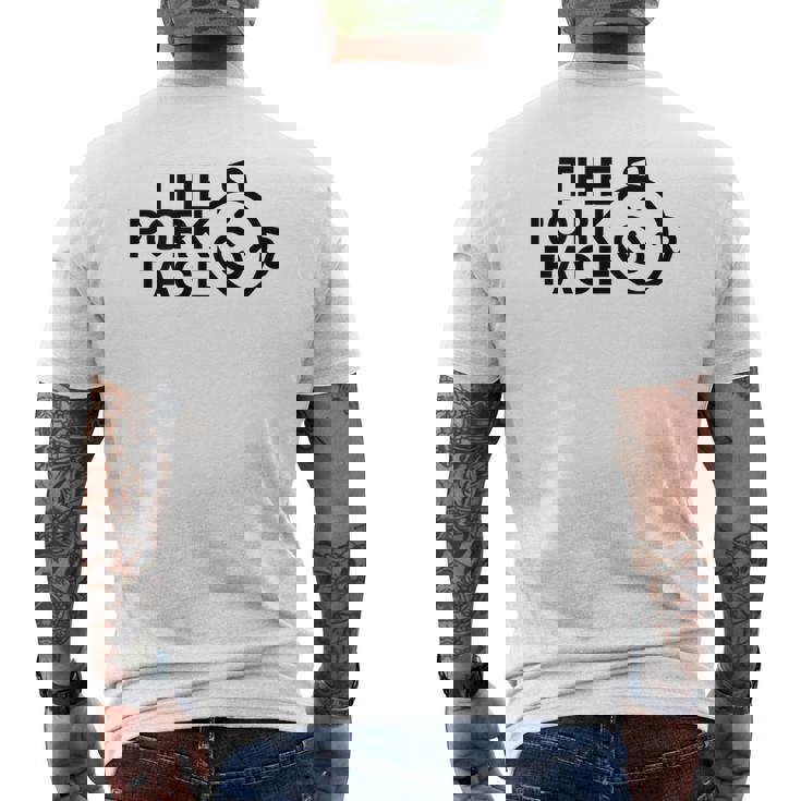 ポークフェイス メンズTシャツ バックプリント