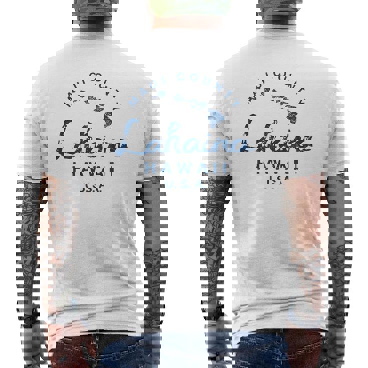 マウイ ラハイナ ハワイ ハワイ諸島 ビンテージ メンズTシャツ バックプリント