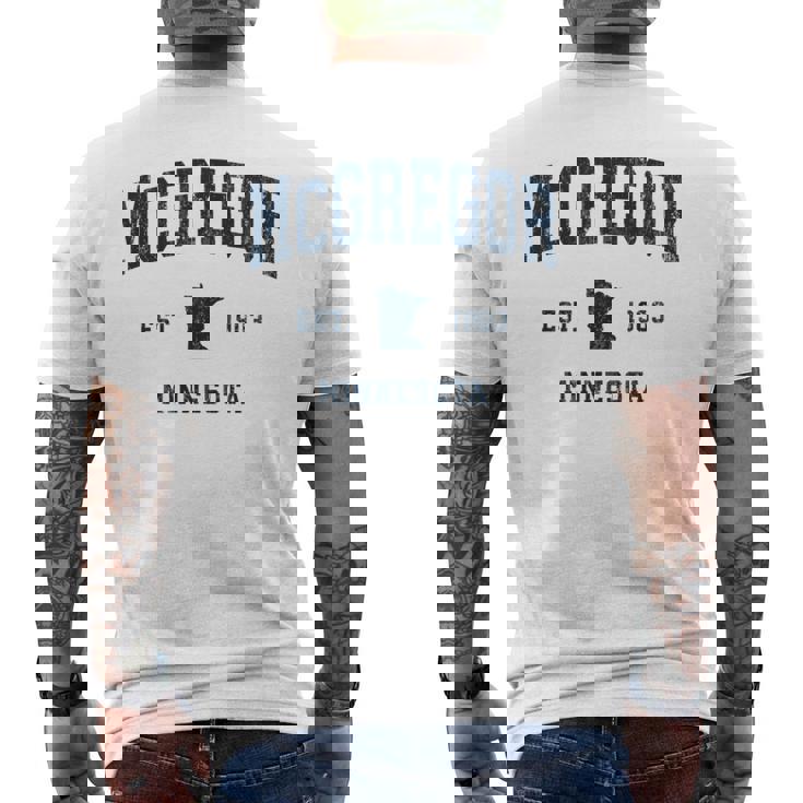 マクレガー ミネソタ Mn ヴィンテージ アスレチック ネイビー スポーツデザイン 長袖tシャツ メンズTシャツ バックプリント