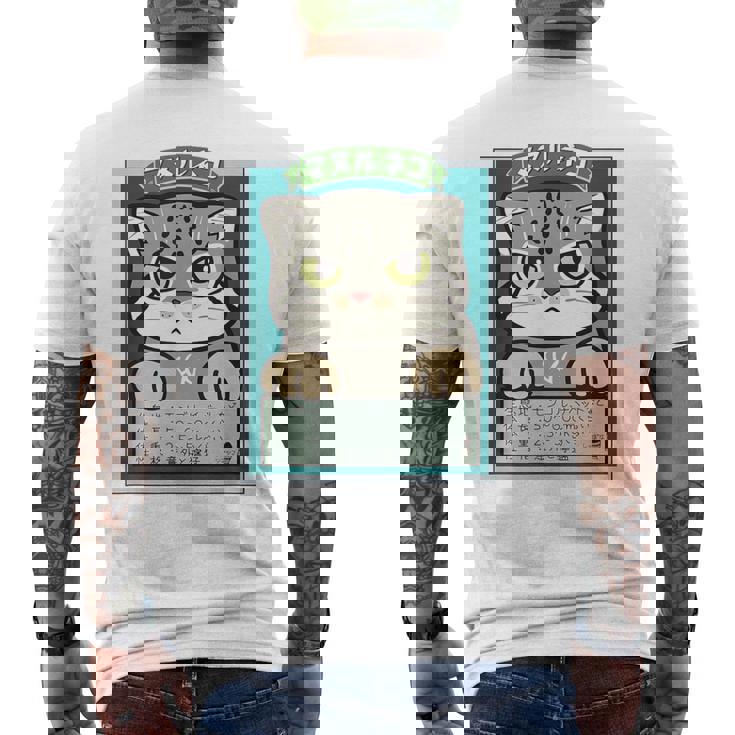 マヌルネコ Pallas's Cat メンズTシャツ バックプリント