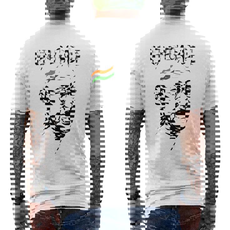 マハトマ・ガンジー メンズTシャツ バックプリント