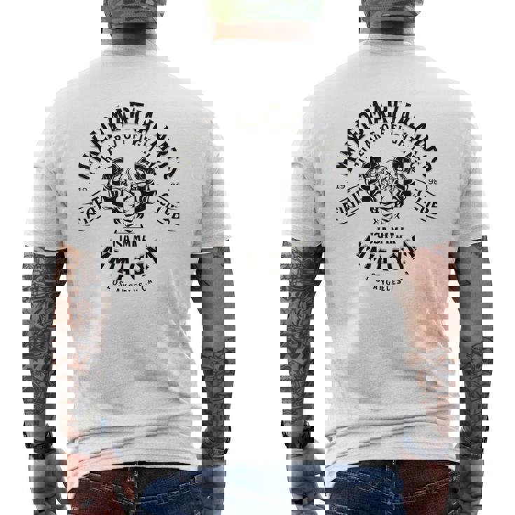 ミックス格闘技総合格闘技 メンズTシャツ バックプリント