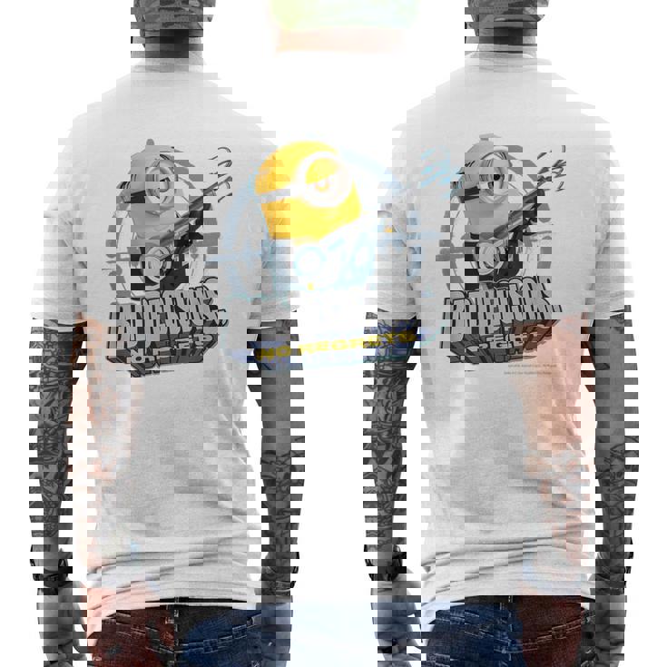 ミニオン Bad Decisionsno Regrets メンズTシャツ バックプリント