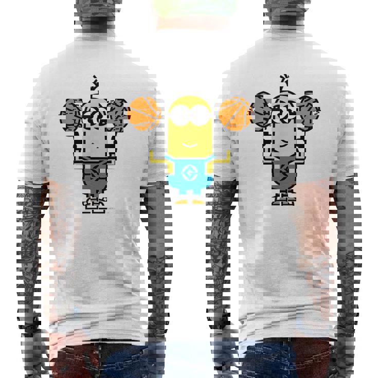 ミニオン Basket Ball Kevindouble Ball メンズTシャツ バックプリント