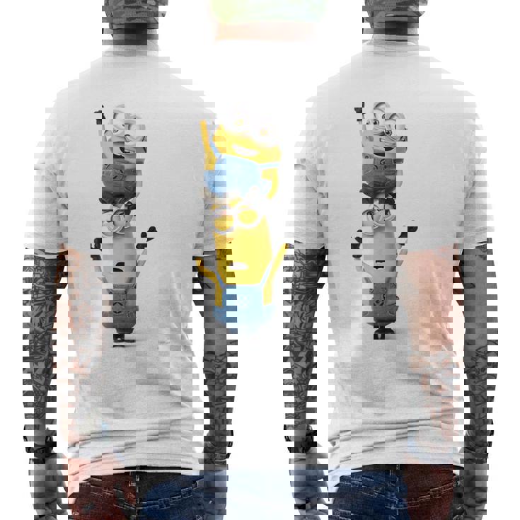 ミニオン Bob&Kevincg メンズTシャツ バックプリント