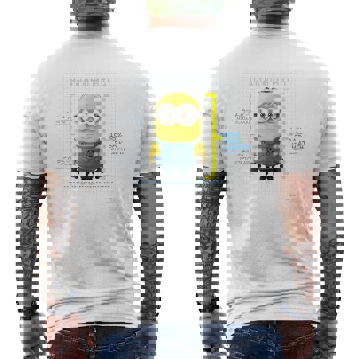 ミニオン Mathdave メンズTシャツ バックプリント