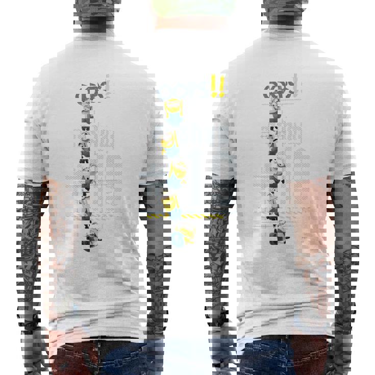 ミニオン Oops メンズTシャツ バックプリント