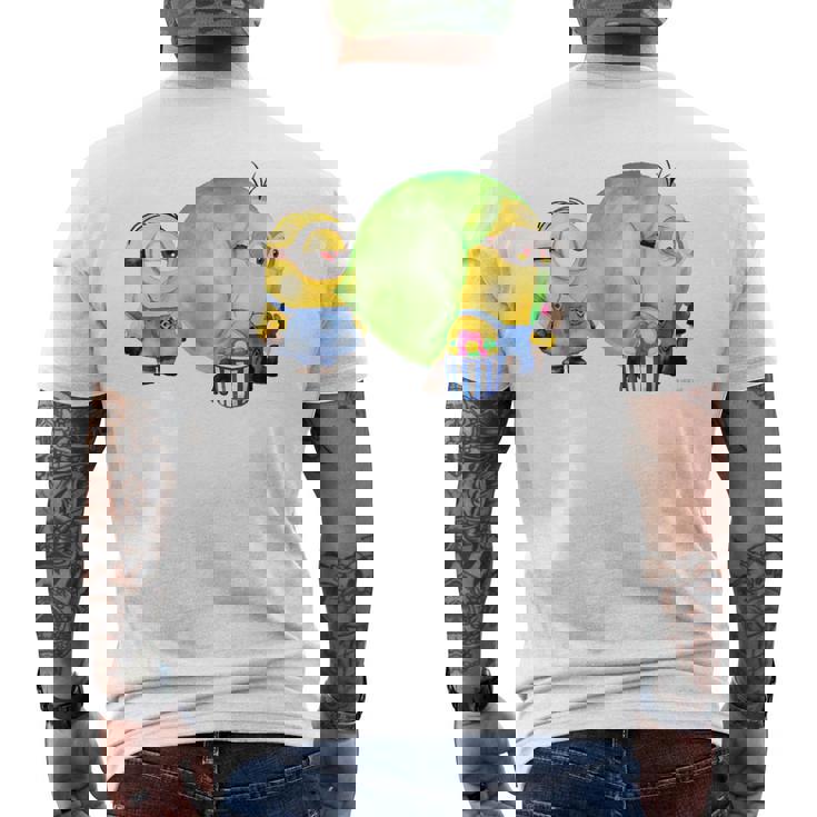 ミニオン Water Colorballoongum Green メンズTシャツ バックプリント