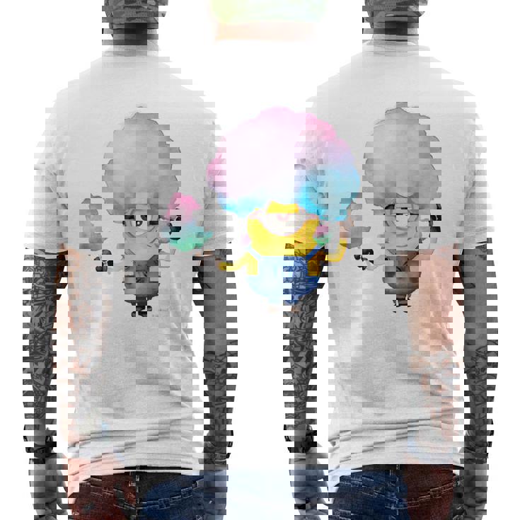 ミニオン Water Colorcotton Candytuart メンズTシャツ バックプリント