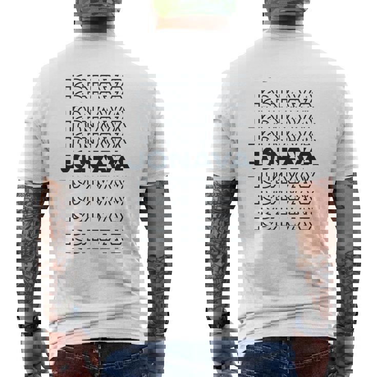 ミニマリストシティ リトアニアモダンジョナバ メンズTシャツ バックプリント