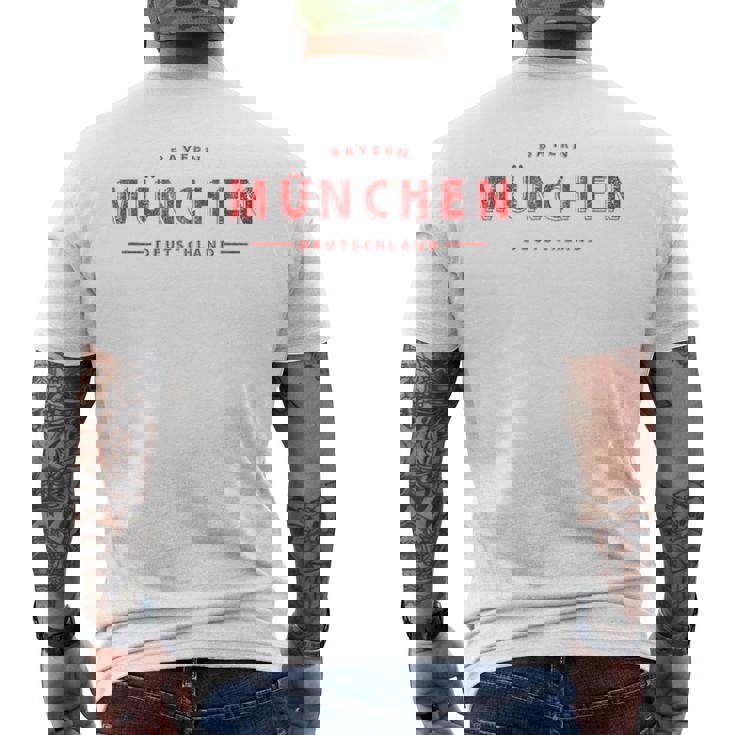 ミュンヘン ドイツ ミュンヘン バイエルン ドイツ メンズTシャツ バックプリント