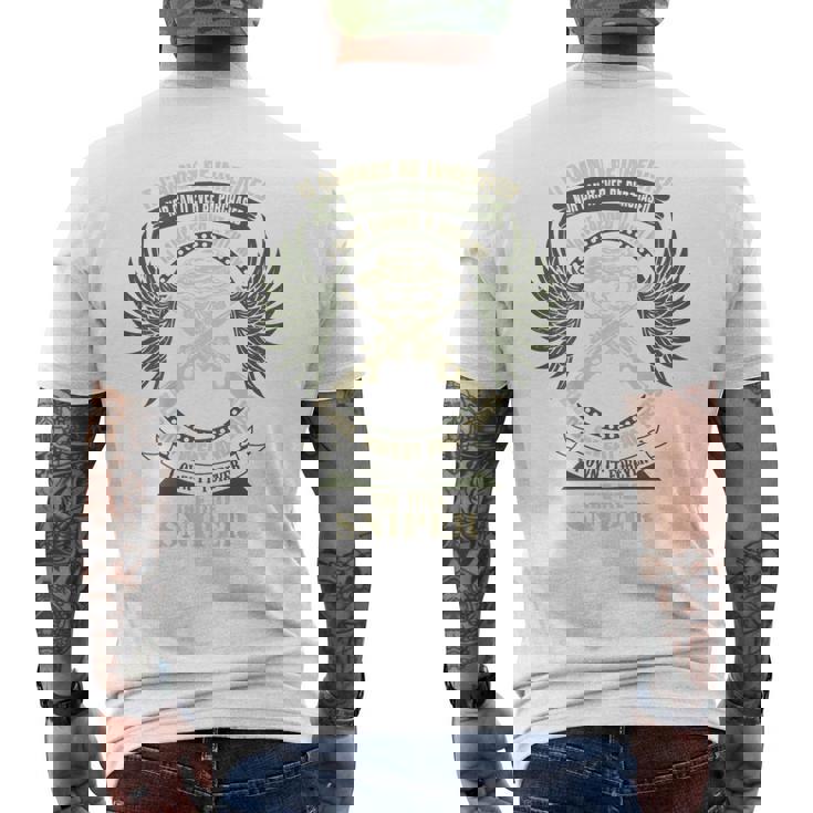 ミリタリースナイパー メンズTシャツ バックプリント