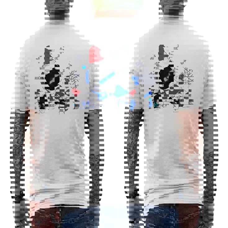 メリークリスマス アストロボット ファニースウェットシャツ メンズTシャツ バックプリント