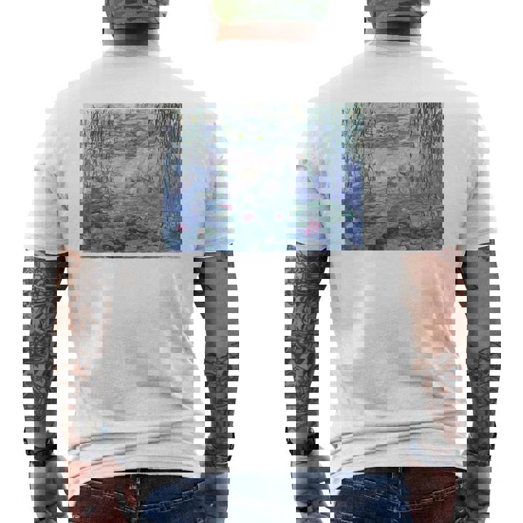 モネ 睡蓮 メンズTシャツ バックプリント