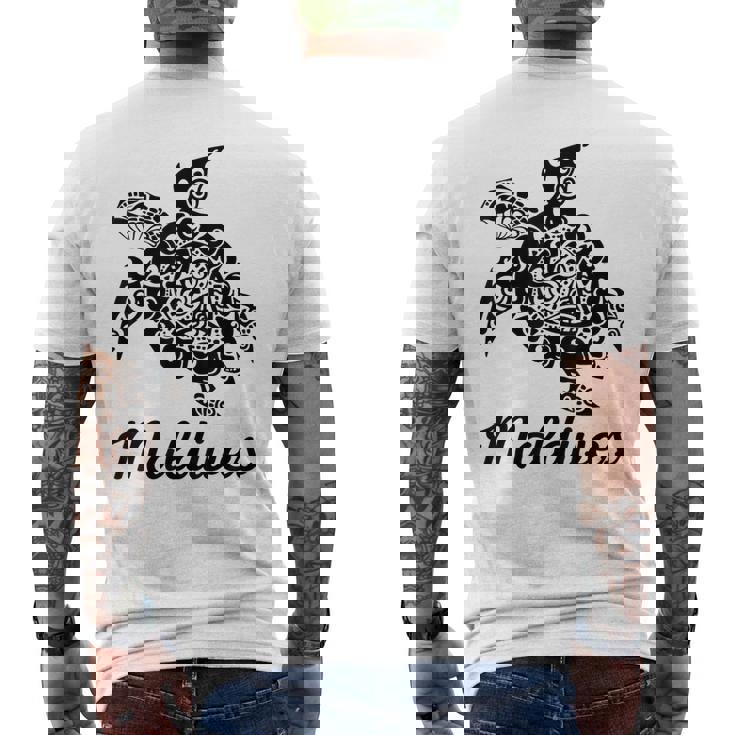 モルディブ スキューバダイビング モルディブ お土産 ダイバー メンズTシャツ バックプリント