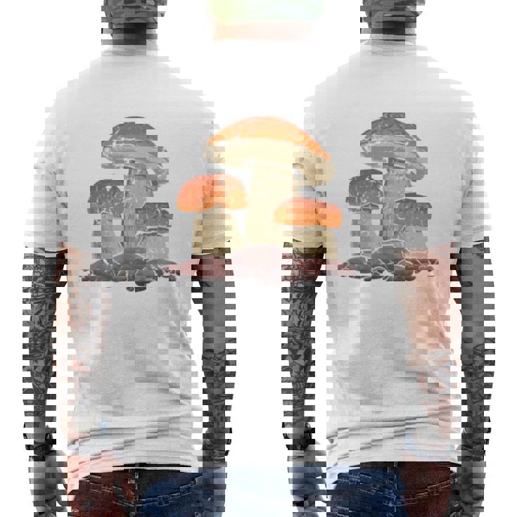 モレル茸 長袖tシャツ メンズTシャツ バックプリント