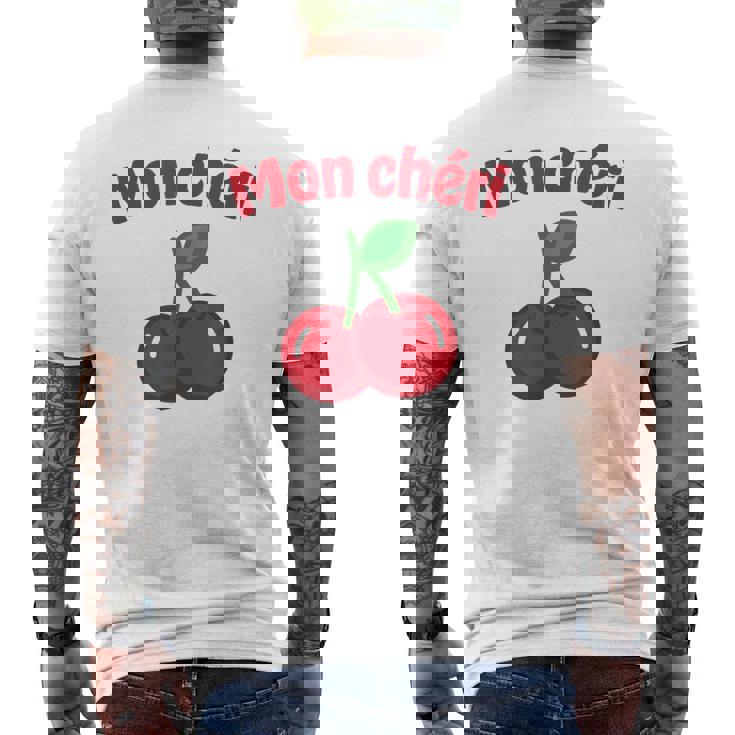 モンシェリ、チェリー メンズTシャツ バックプリント