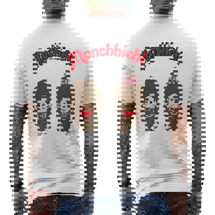 モンチッチグラフィック 長袖tシャツ メンズTシャツ バックプリント