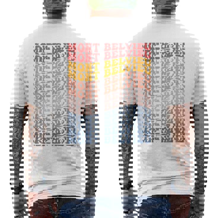 モンベルビューシティグルービーレトロ メンズTシャツ バックプリント