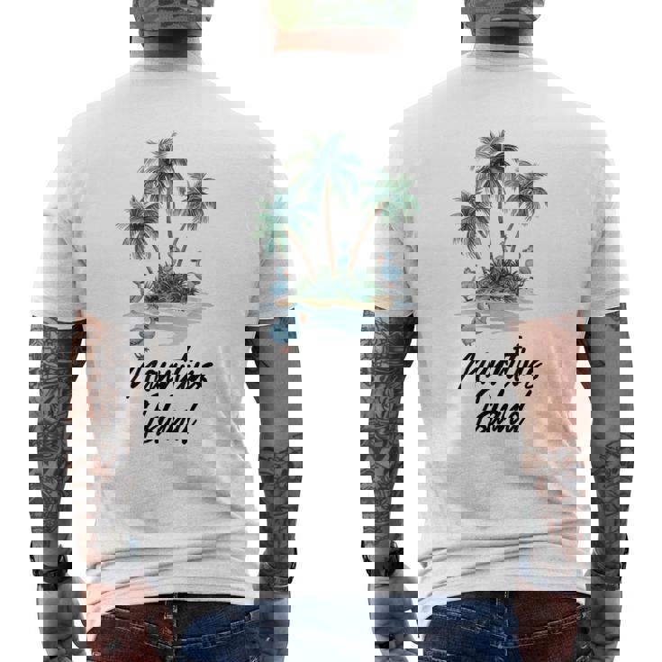 モーリシャス島 旅行 バケーション モーリシャス ドードー 鳥 メンズTシャツ バックプリント