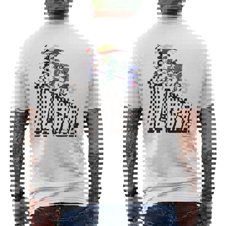 ヤッターマン おしおき三輪車b メンズTシャツ バックプリント