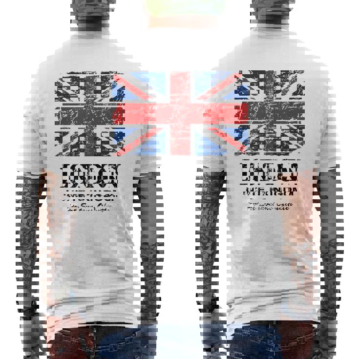 ユニオンジャック 英国の国旗 グレートブリテン ロンドン Union Jack メンズTシャツ バックプリント