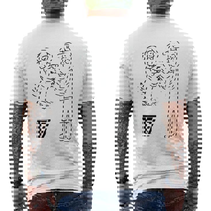 ユニフォーム風 応援 野球 Decoy Dekopin デコピン かわいい犬 Kooikerhondje メンズTシャツ バックプリント