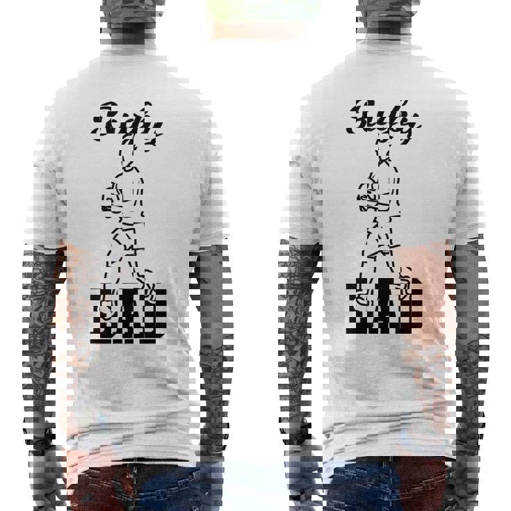 メンズ ラグビー お父さん ラグビーコーチ サッカー 父の日 メンズTシャツ バックプリント