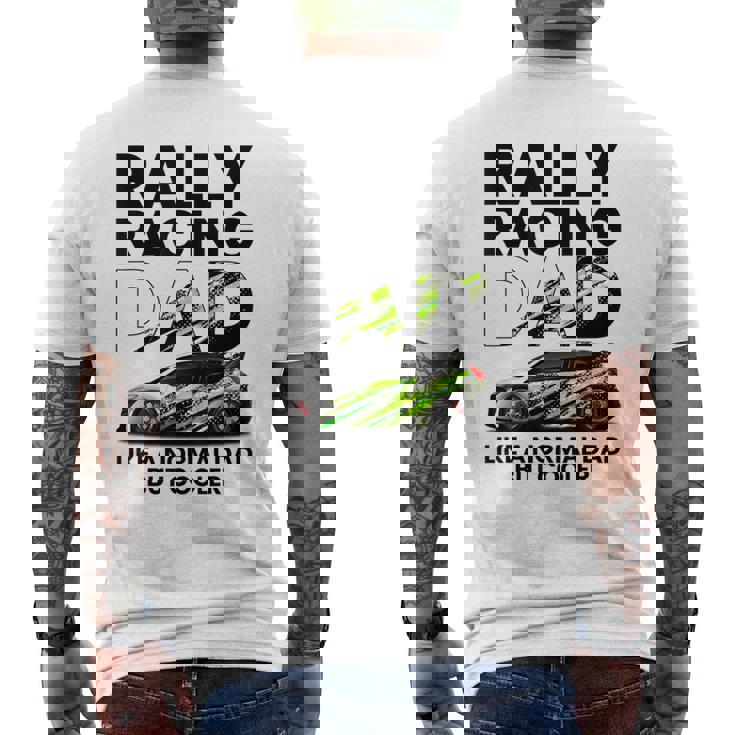 メンズ ラリーレース 父 ファニー ラリーカー レーシング お父さん メンズTシャツ バックプリント