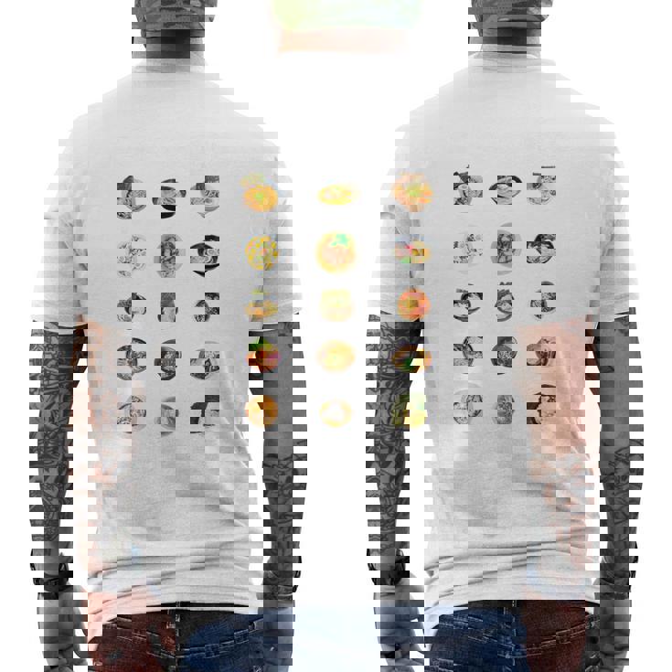 ラーメン 種類 面白いtシャツ 食べ物 麺 文字入り メンズ おもしろ 面白い 服 おもしろグッズ 文字tシャツ ネタ メンズTシャツ バックプリント